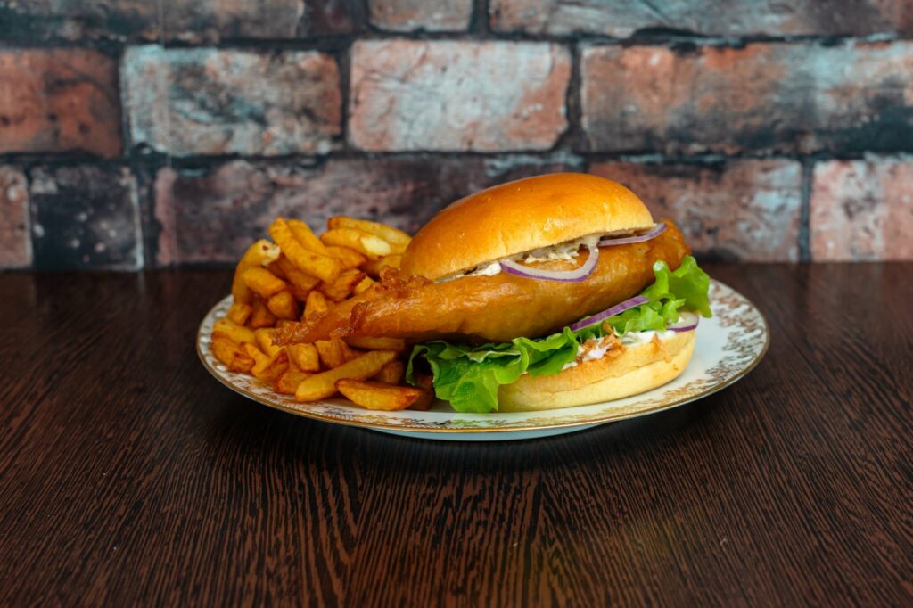 Burger de poisson blanc