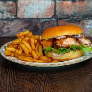 P'tit burger de saumon frit